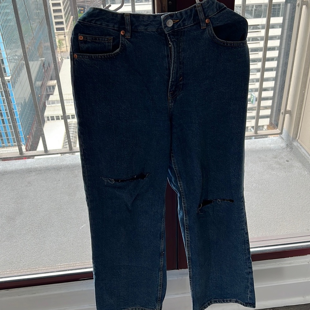 High rise baggy jeans- boyfriend jeans- H&M